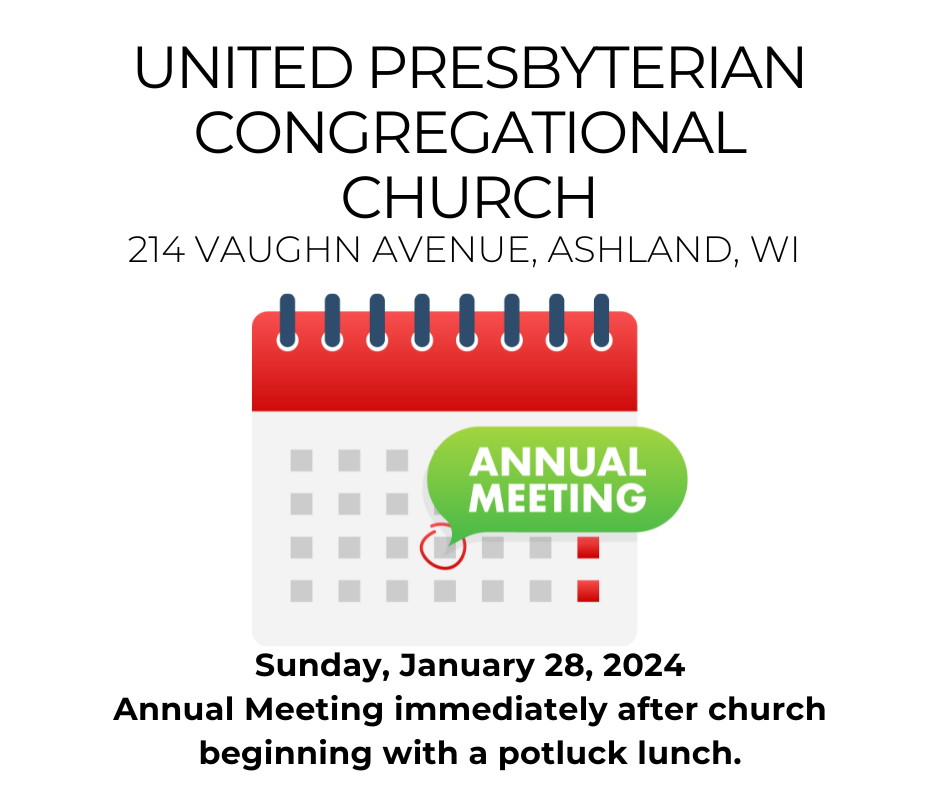 Annual Meeting 2024 United Presbyterian Congregational Church